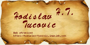 Hodislav Tucović vizit kartica